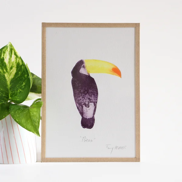 Gravure Mirum – Collection Toucans – Fany Perret