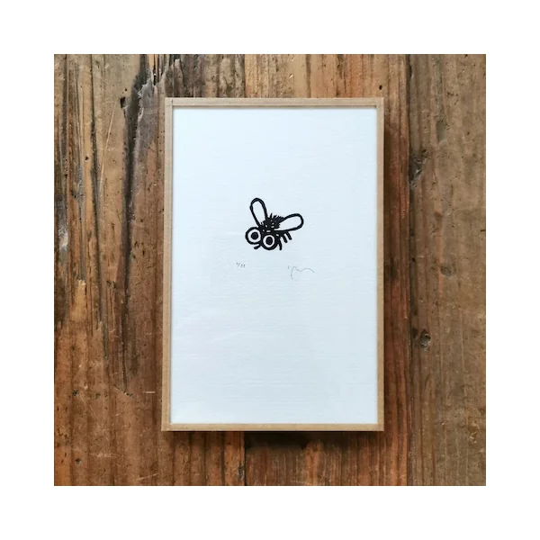 Gravure mouche Le pot de colle – Sandrine Péron