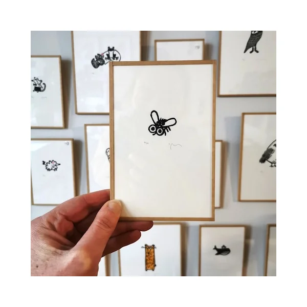 Gravure mouche Le pot de colle – Sandrine Péron