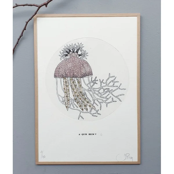 Gravure Méduse – Jeanne Picq
