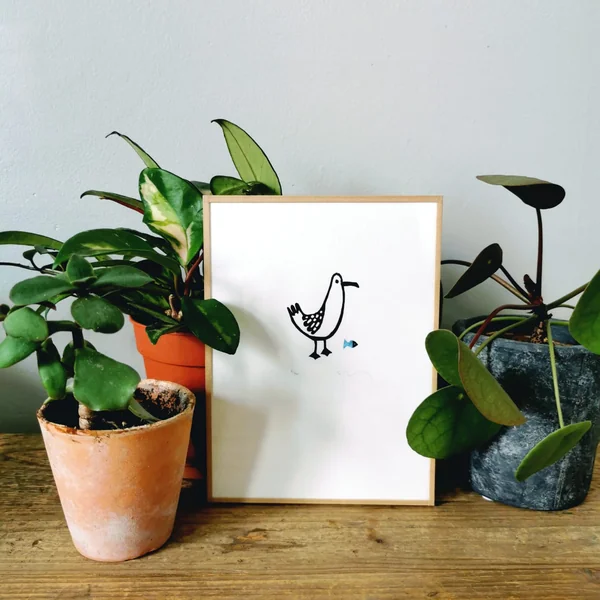 Gravure oiseau La godaille – Sandrine Péron