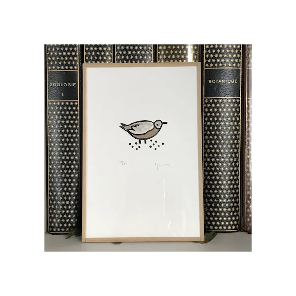 Gravure oiseau L’élégante – Sandrine Péron