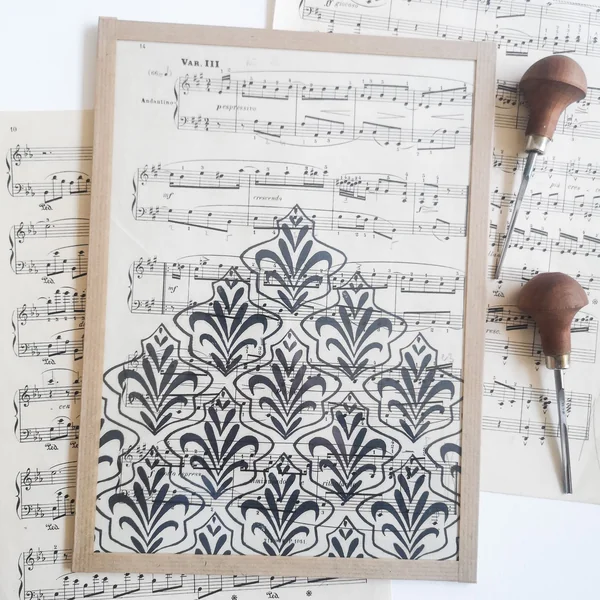 Gravure Partition – Bach PE – Marie Le Moal