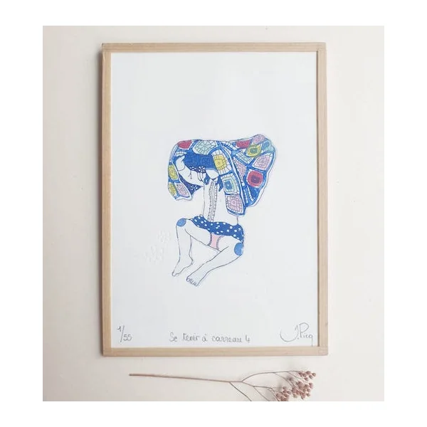 Gravure Se tenir à carreau 4 – Jeanne Picq