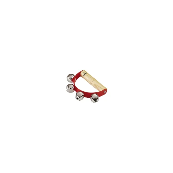 Grelots Nino 4 Clochettes Poignee Bois - Red