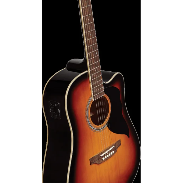 Guitare Électro-Acoustique Eko Ranger 6 CE Brown Sunburst