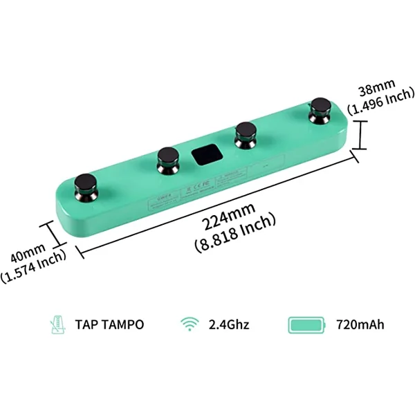 GWF4 GTRS Wireless Footswitch - Surf Green