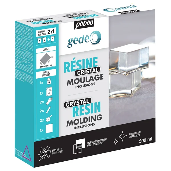 Gédéo kit résine cristal 300ml