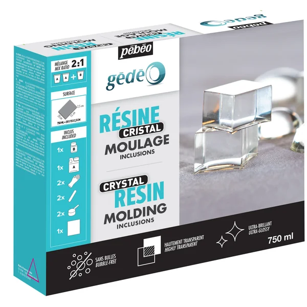 Gédéo kit résine cristal 750ml
