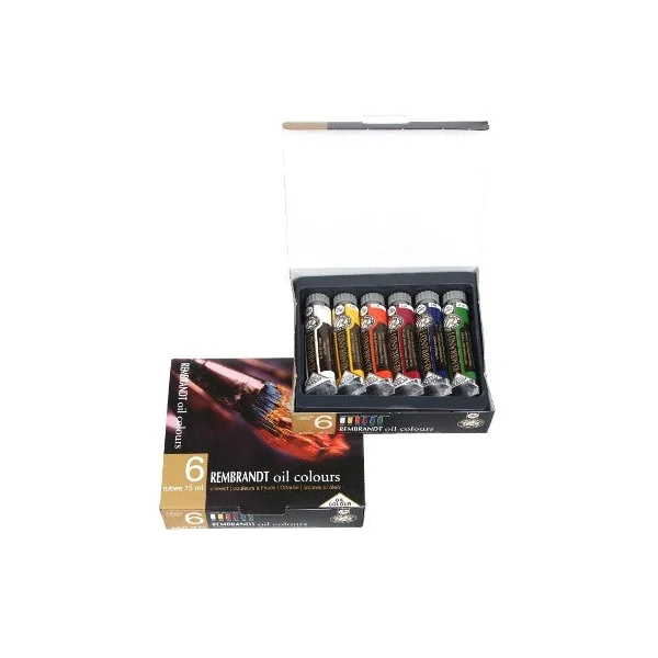 Huile extra-fine Rembrandt Set 6 tubes