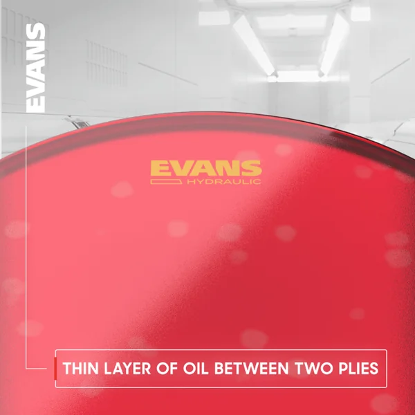 Hydraulic Red Coated Snare Batter - 14 pouces