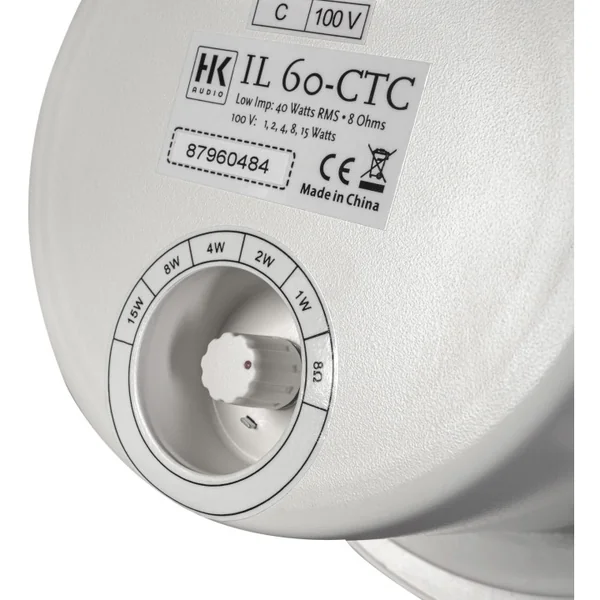 IL60-CTC Haut-parleur plafond 15 - 8 - 4 Watts 100 V