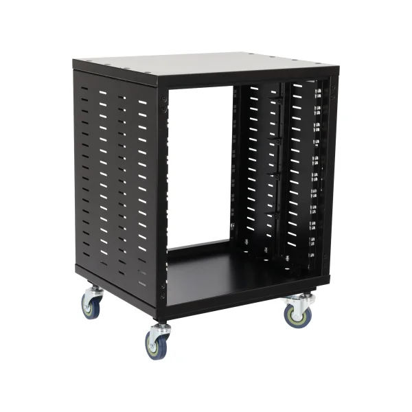 IR-12G ALGAM AUDIO - Rack studio 12U 19" acier roulettes