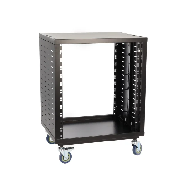 IR-12G ALGAM AUDIO - Rack studio 12U 19" acier roulettes