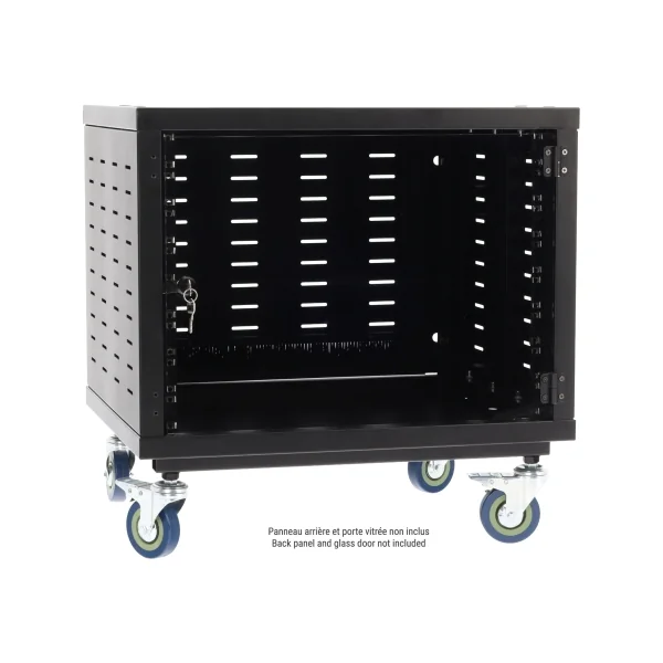 IR-8G ALGAM AUDIO - Rack studio 8U acier 19" avec roulettes