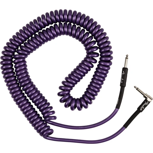 J Mascis Coiled Instrument Cable 30ft - Purple