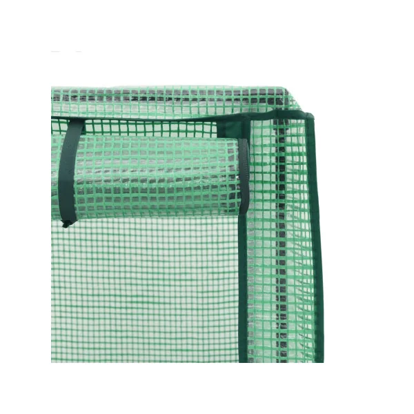 Jardinière Gris Foncé avec Serre 160 cm en Polypropylène pour Balcon Terrasse Jardin