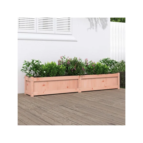Jardinière Rectangulaire Potager 180 cm Jardinière en Douglas Massif Jardinière Pot de Fleurs