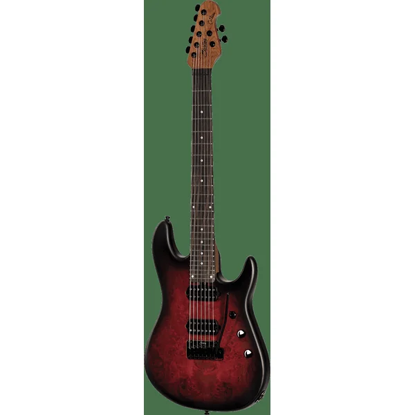 Jason Richardson Cutlass 7-string - dark scarlet burst satin