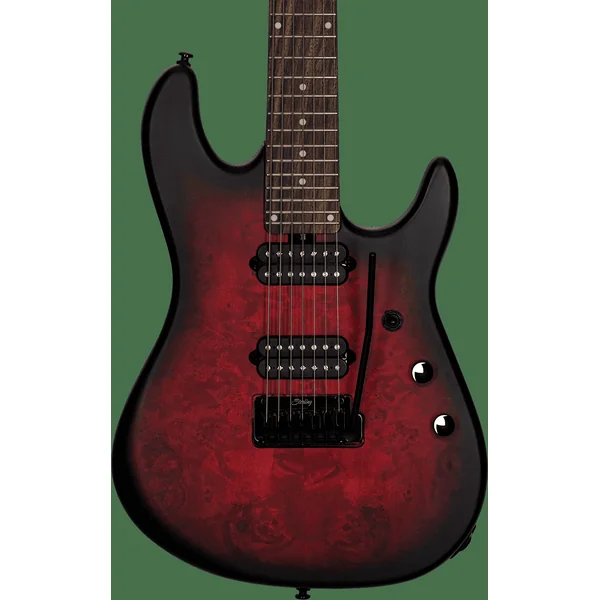 Jason Richardson Cutlass 7-string - dark scarlet burst satin