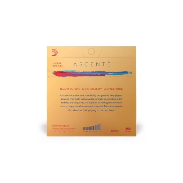 Jeu D'addario Ascenté Violon 1/8 Medium