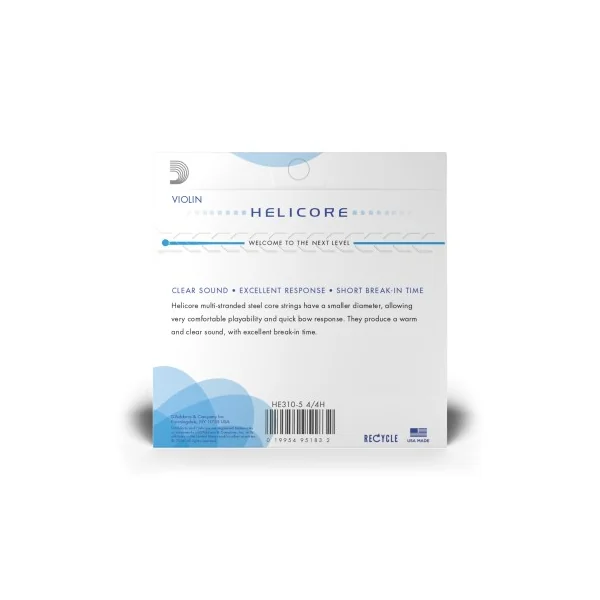 Jeu D'addario Helicore Violon 5 cordes 4/4 Heavy