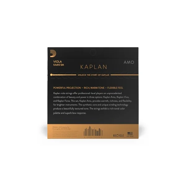 Jeu D'addario Kaplan Amo Alto Diapason Court Tension Medium