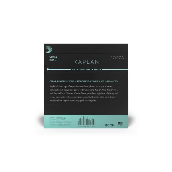 Jeu D'addario Kaplan Forza Alto Long Scale tension Heavy