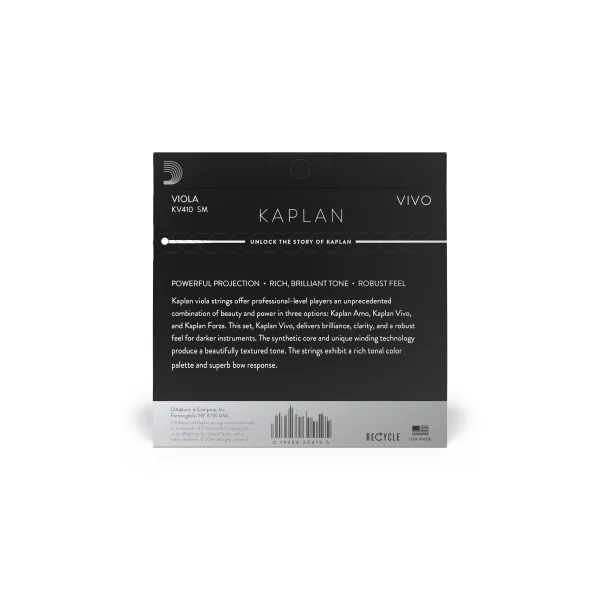Jeu D'addario Kaplan Vivo Alto Diapason Court Tension Medium
