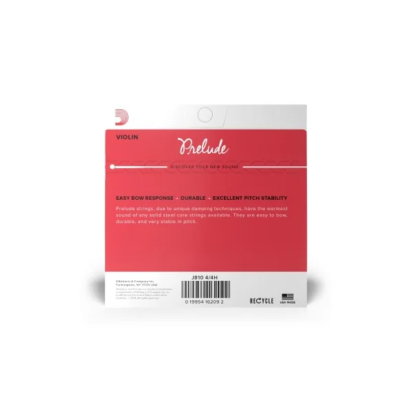 Jeu D'addario Prelude Violon 4/4 Heavy
