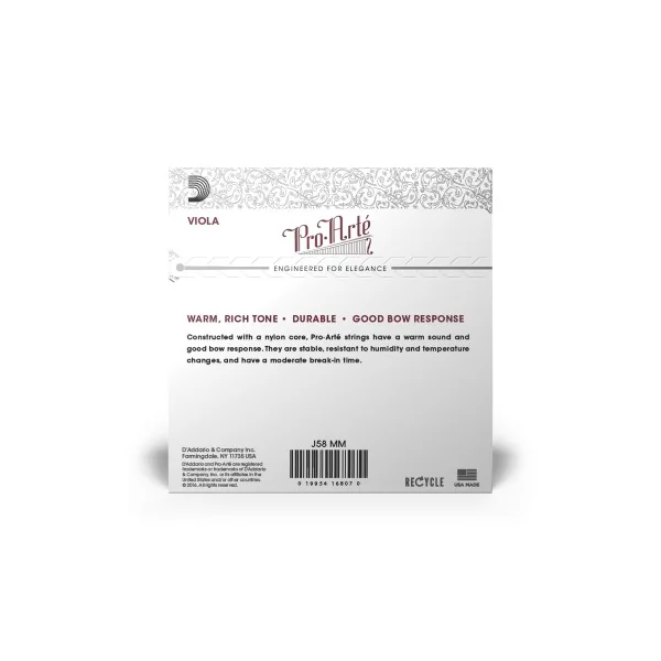 Jeu D'addario Pro-Arte Alto Medium Scale tension Medium
