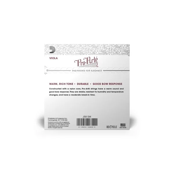 Jeu D'addario Pro-Arte Alto Short Scale tension Medium