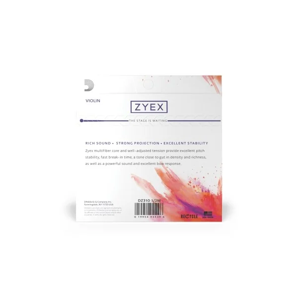 Jeu D'addario Zyex Violon 1/2 Medium