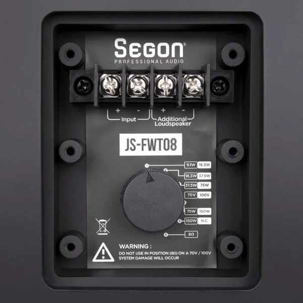 JS-FWT08N Enceinte compacte 150 - 75 Watts 100 V