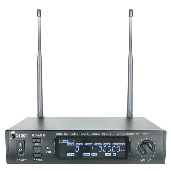 JS-WM18S-BP Ensemble Microphone cravate UHF sans fil
