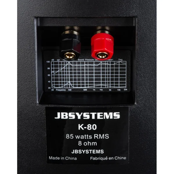 K-80/Black Paire d'enceintes passives 85 watts IP43