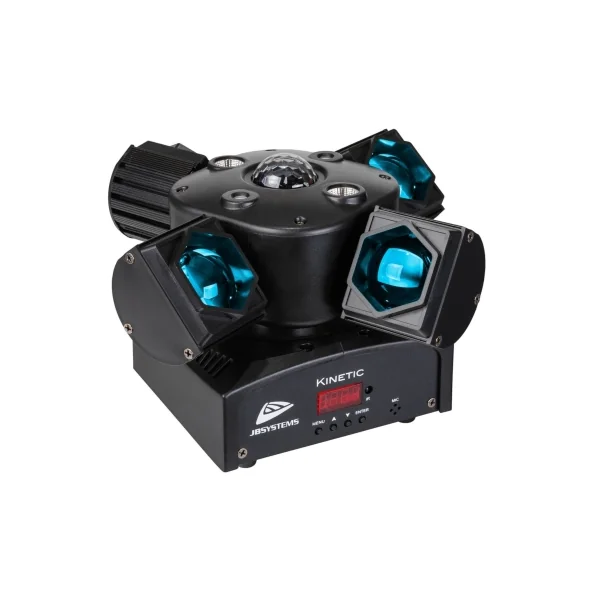 Kinetic JB Systems - Effet multifaisceau 4 en 1 Beam wash Strobe et laser bicolore