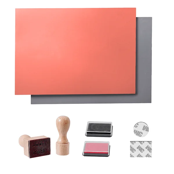Kit de tampons en caoutchouc pour gravure laser