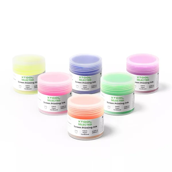 Kit d'encre de sérigraphie couleur fluorescente (6 couleurs)