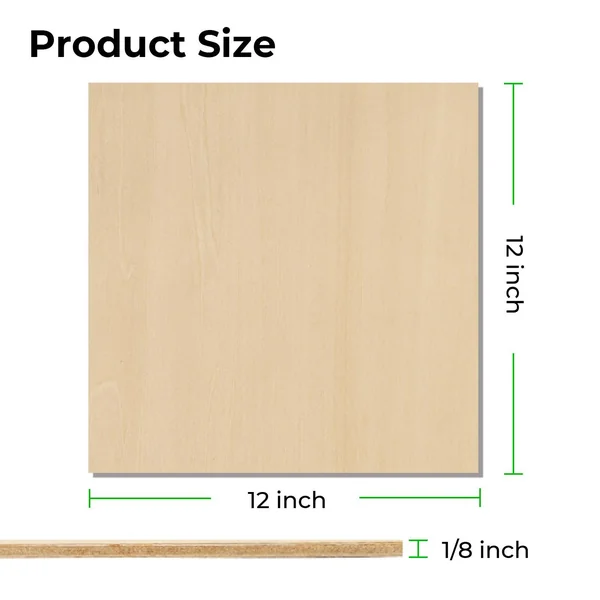 Kit d'essai de plaques de contreplaqué de 0,3 cm (18 pièces)