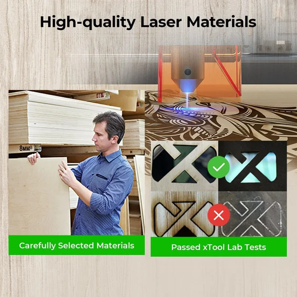 Kit d'exploration des matériaux au laser (111pcs)