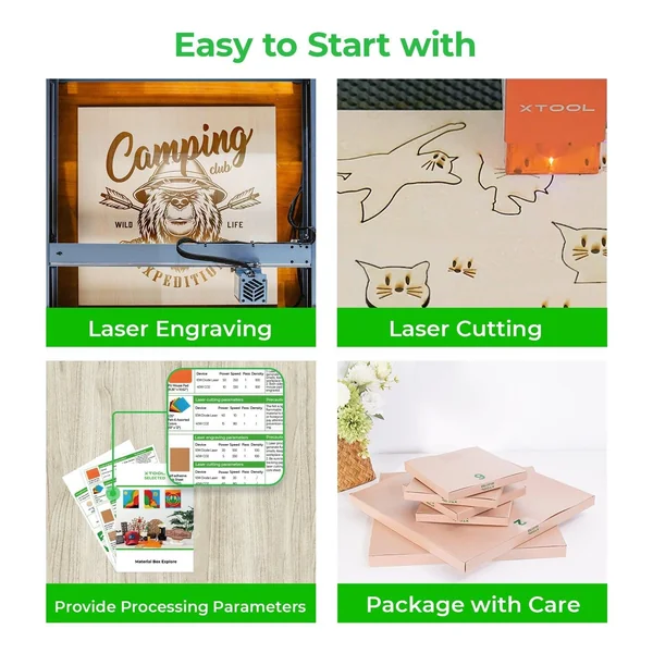 Kit d'exploration des matériaux au laser (111pcs)