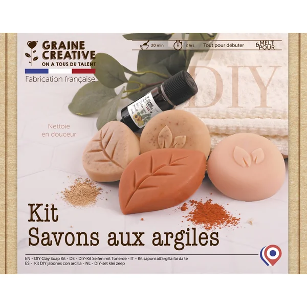 Kit DIY savons poudres d'argile