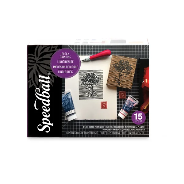 Kit impression linogravure de luxe (15 pièces)