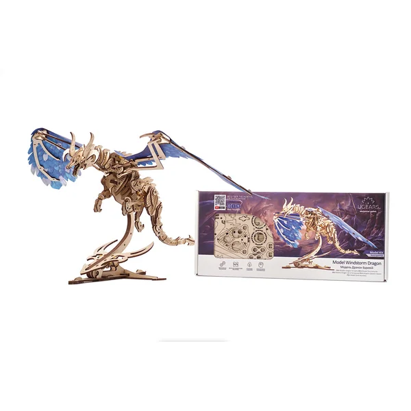 Kit maquette à construire Ugears "Dragon tempête de vent"
