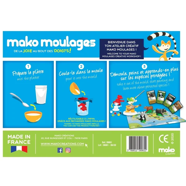 Kit moulage Les espèces protégées