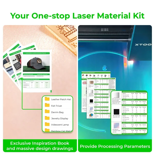 Kit Ultime de Matériaux pour Laser (155 pièces)