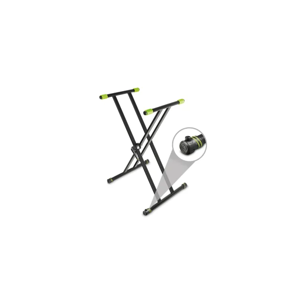 KSX 2 RD SET 1 Gravity - support clavier avec table tissus et housse