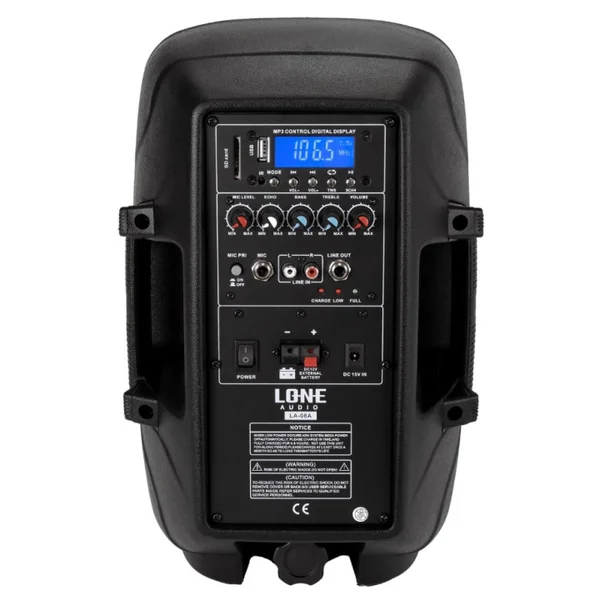 LA-08A Enceinte amplifiée 120 Watts avec 2 Micros UHF