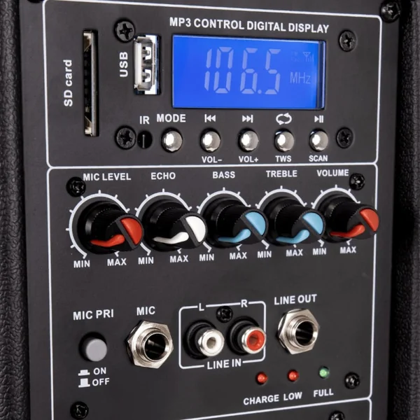 LA-08A Enceinte amplifiée 120 Watts avec 2 Micros UHF